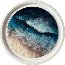 Hand made framed in white